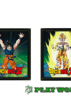 Quadro 3D con cornice - Dragon Ball Power Levels