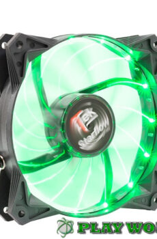 VENTOLA PER CASE STAR FLOW – 12cm, LED VERDE, 3+4pin