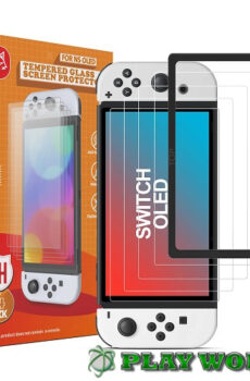 Pellicola in vetro Tempered Glass 4pz - Nintendo Switch Oled