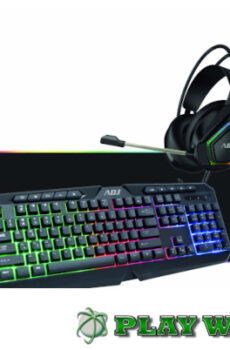 Hulk Kit Gaming Multimedia 4in1
Tastiera-Mouse-Cuffia-Mousepad ADJ HULK